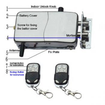 Invisible glass door digital lock LSLA829