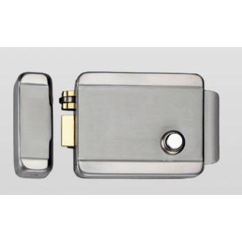 Stainless Steel Electric Rim Lock with Deadbolt Locking LSLD1073ESSRR